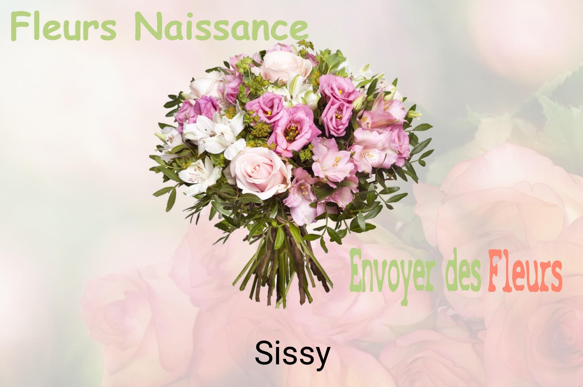 Bouquet de fleurs de naissance livré à Sissy